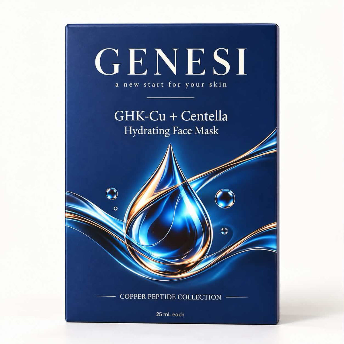 GENESI Copper Peptide Hydrating Face Mask – 5 Pack